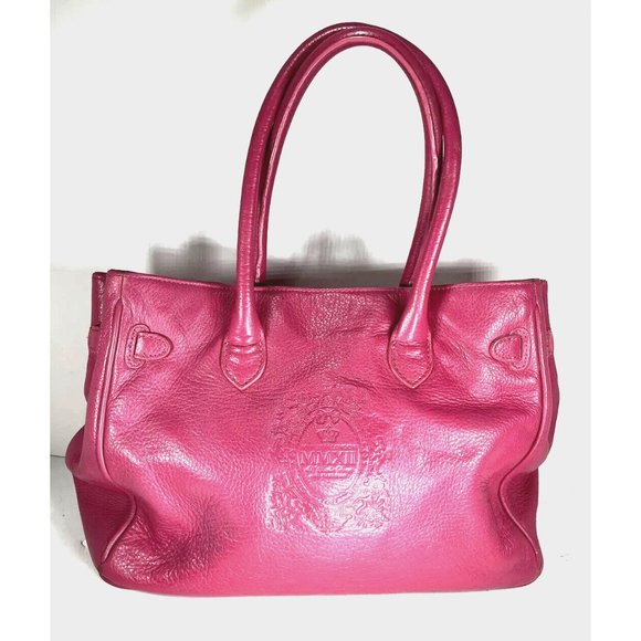 My Flat in London Large Pink Leather Shoulder Bag K023939 - Picture 2 of 16